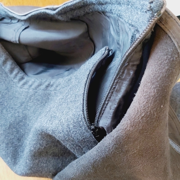 Versace vintage wool and leather pencil skirt size 44 Gianni Versace - Picture 13 of 14